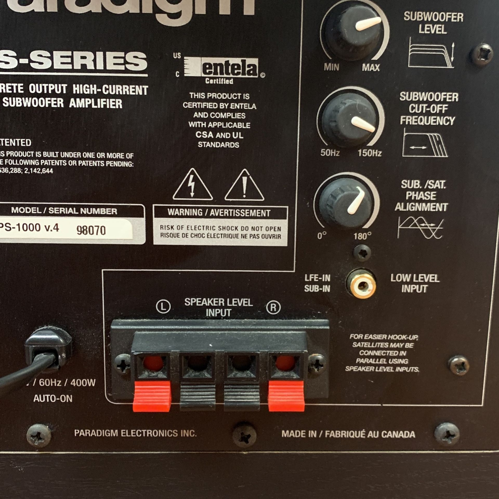 Paradigm Ps-1000 V.3 Powered Sub for Sale in San Antonio, TX - OfferUp