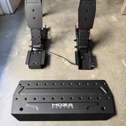 Moza SRP Lite Pedals + Baseplate + Brake Performance Kit — Brand New