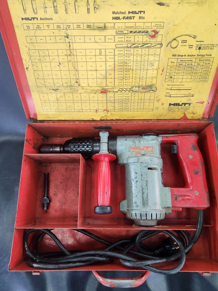 HILTI TE-17 Hammer Drill Heavy Duty Electric Rotary Tool For Concrete