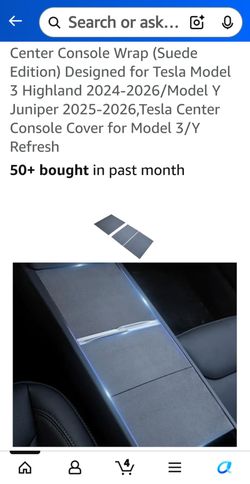 Tesla center console microsuade