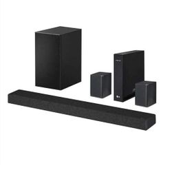 LG SP7R 7.1 Channel High Res Audio Sound Bar with Rear Speaker Kit 