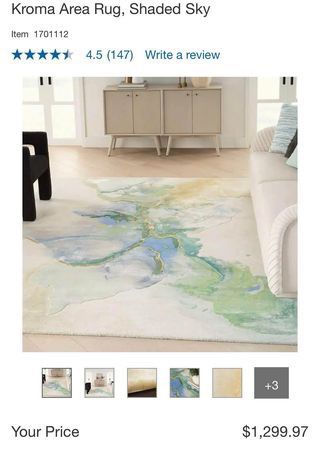 Kroma Area Rug, Shaded Sky