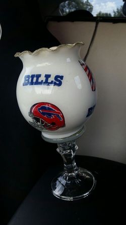 Buffalo Bills porcelain glass decor