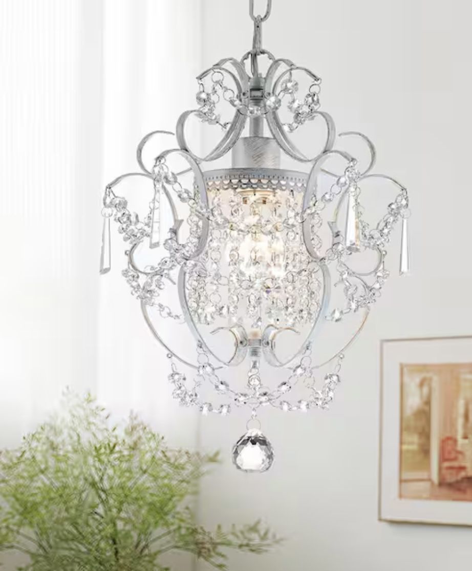 Crystal White Small Chandelier 