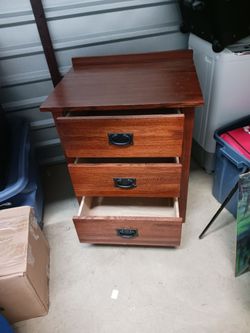 Cabinet and 2 end tables