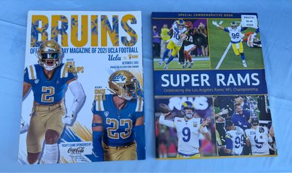 UCLA Bruins 2021 Gameday Magazine + Orange County Register Newspapers Lot