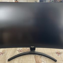 Acer Monitor 27” Curved. Used, Perfect Condition. 