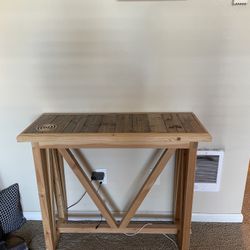 Wood Custom Made Little Table 