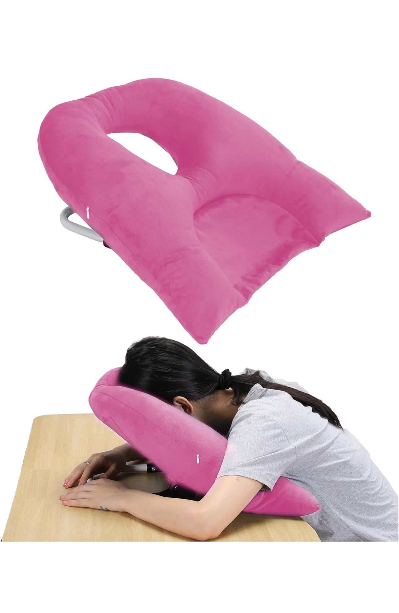 Lumbar Support Pillow, Adjustable Back Support Pillow, Back Rest Pillow, Improve Lower Back PainRelief & Sitting Posture, for Home, Office, Travel (Pi