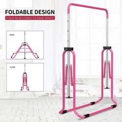 BRAND NEW Foldable Adjustable Height Gymnastic Horizontal Bars For Kids