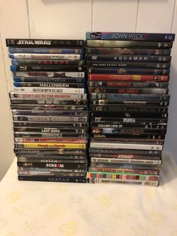 DVD Few Blu Rays Mostly $2 Each,Last 2 Pics $5 Each Third Pic Are New Sealed In Plastic All For $70,Some Have Some Scratches But Playable 