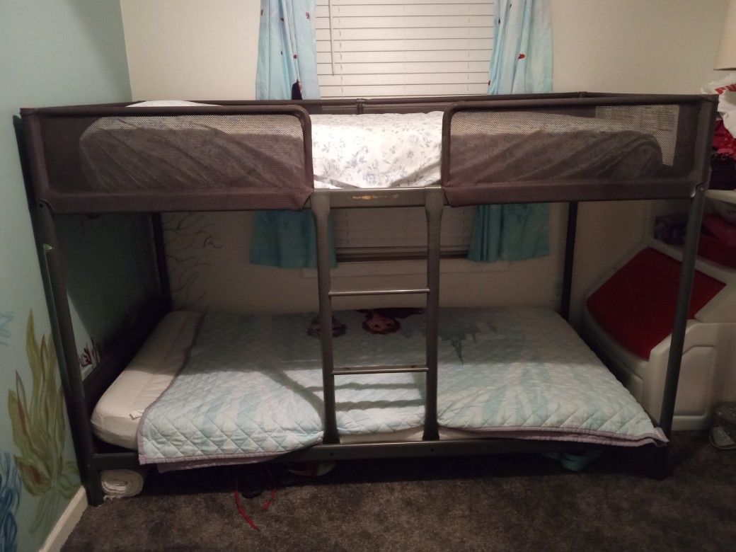SALE PENDING .....Ikea Bunk Beds , Mattresses & Ladder
