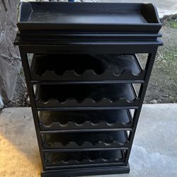 Z Gallerie Belgrave  Black Wine Rack - Holds 30 Bottles