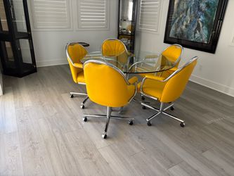 Kitchen table.