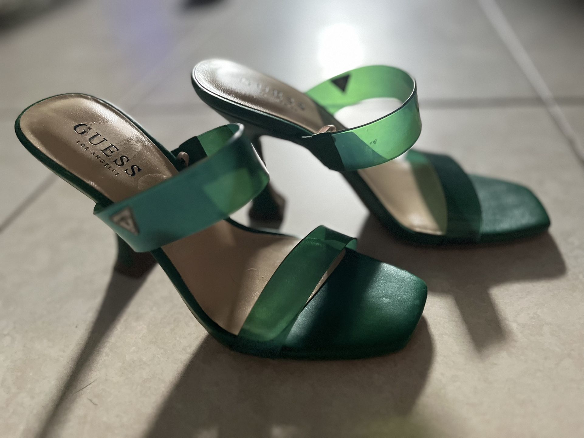 Kitten Heels Guess Green + White Kitten Heels Fashion