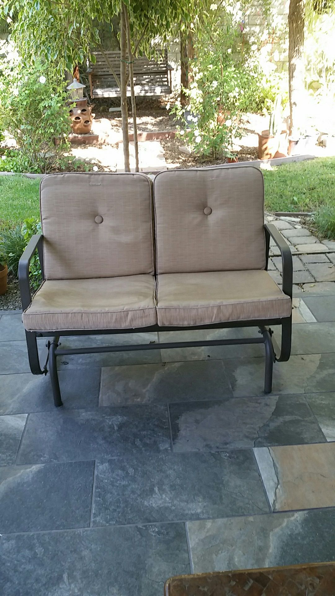 glider patio furniture aluminum