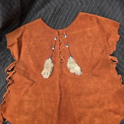 Leather Indian Style Vest 
