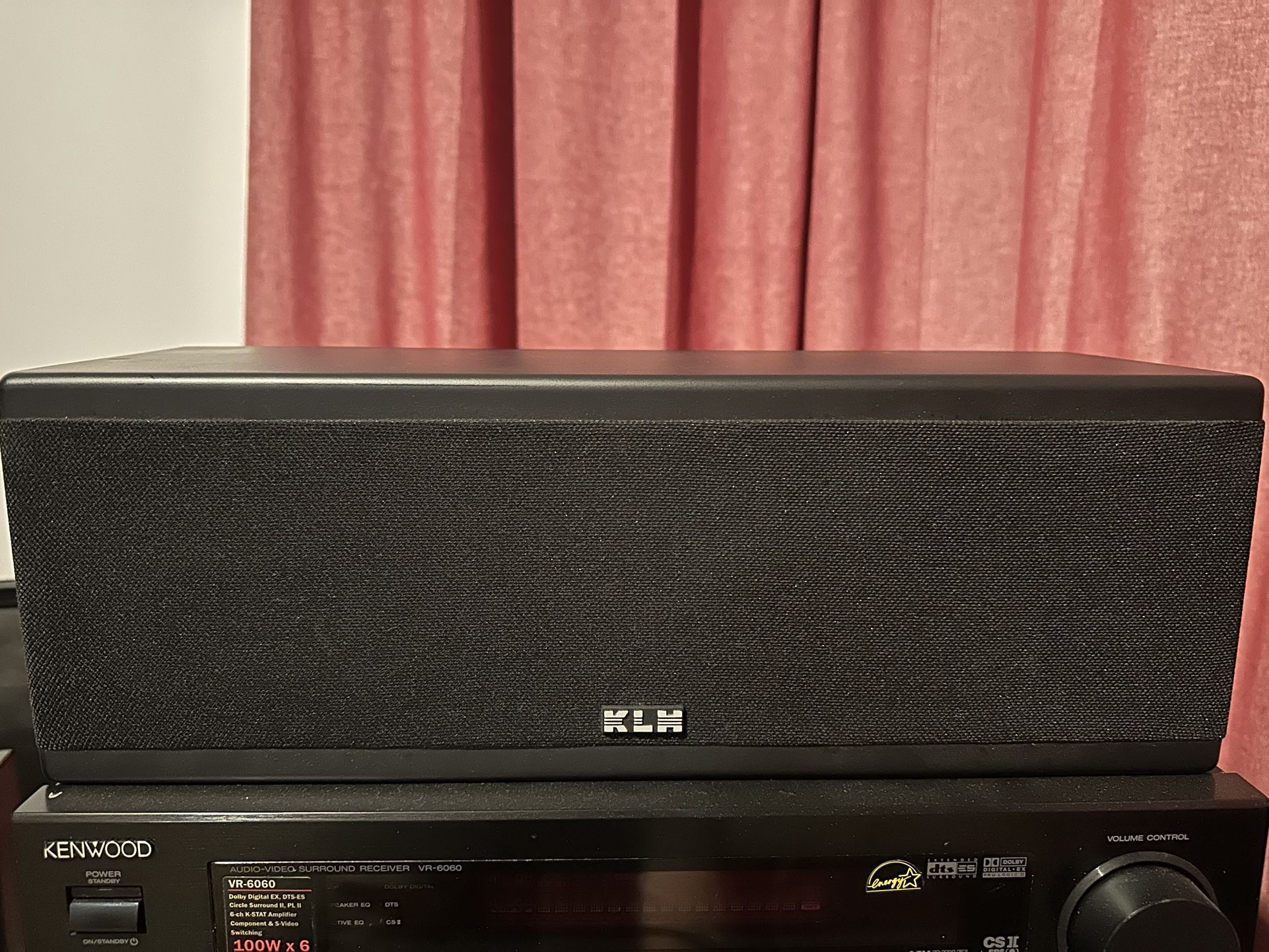 KLH Center Channel Speaker Model 6000