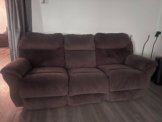 Free couch with recliners on the two ends