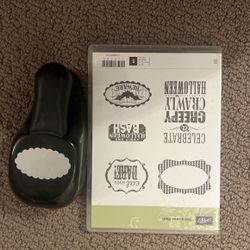 Stampin Up - Halloween Set - Stamp “Halloween Bash” & Punch 