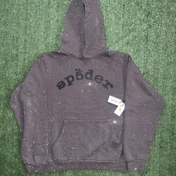 Grey Vvs Spider Hoodie 
