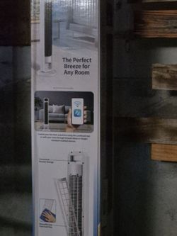 Tower fan  controlled with phone app