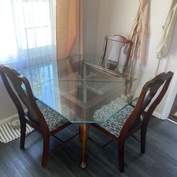 Kitchen Table Glass Top