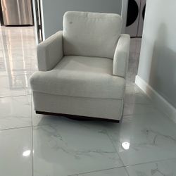 Cream Swivel Chair 