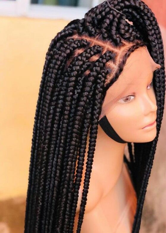30 inch custom box braided wig