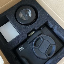 4k Flip Screen Vlog Camera