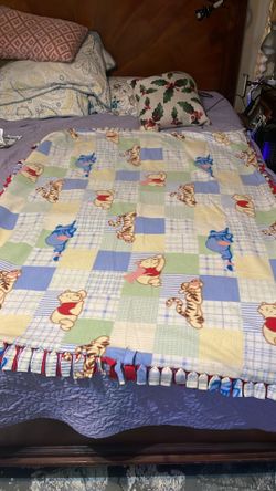 Winnie the Pooh and ant and twin blanket
