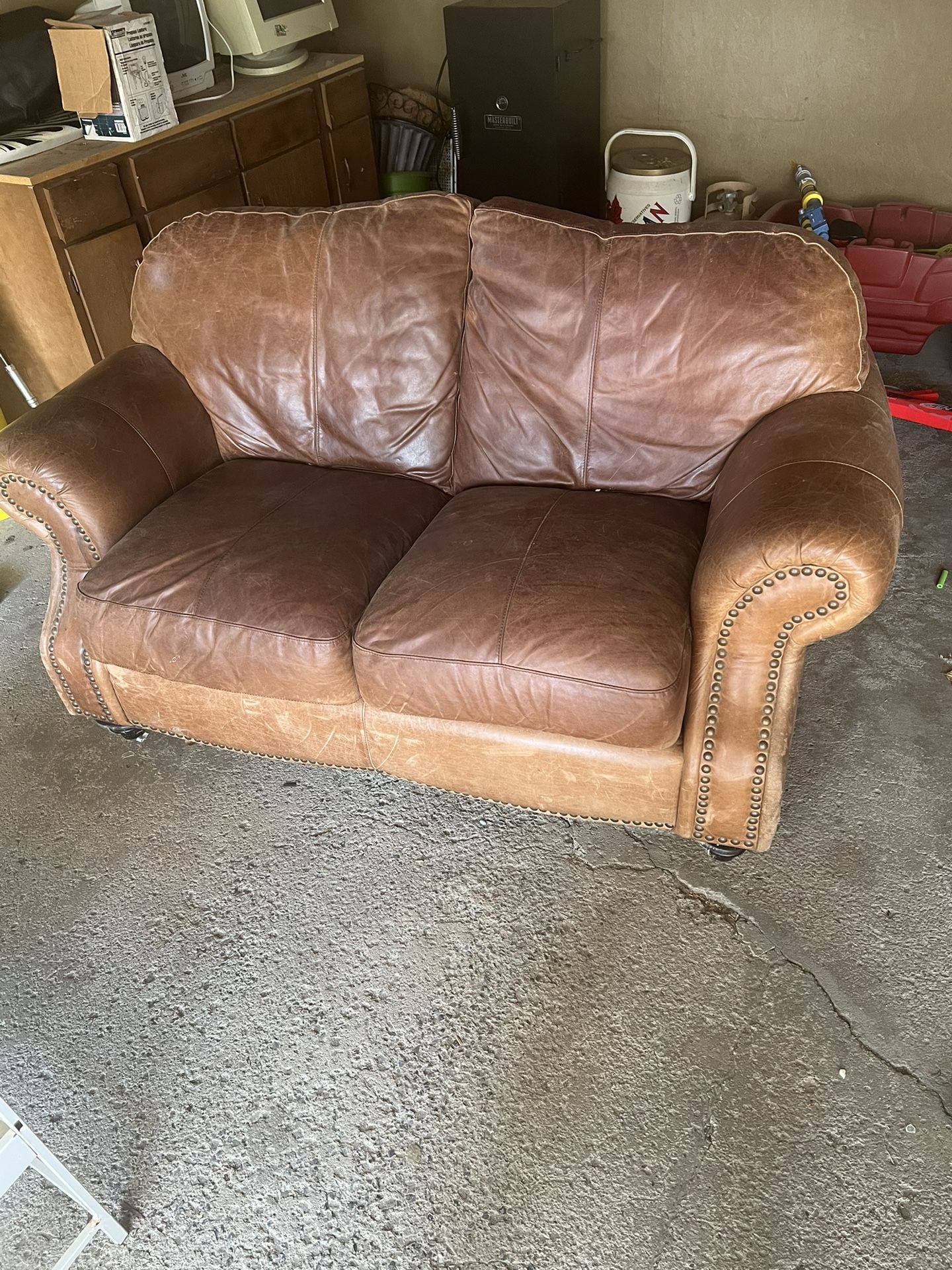 Leather Love Seat