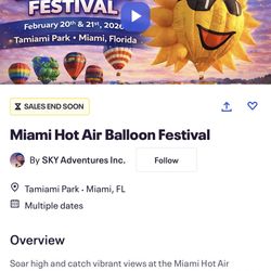 Tamiami Park Hot Air Balloon Tickets