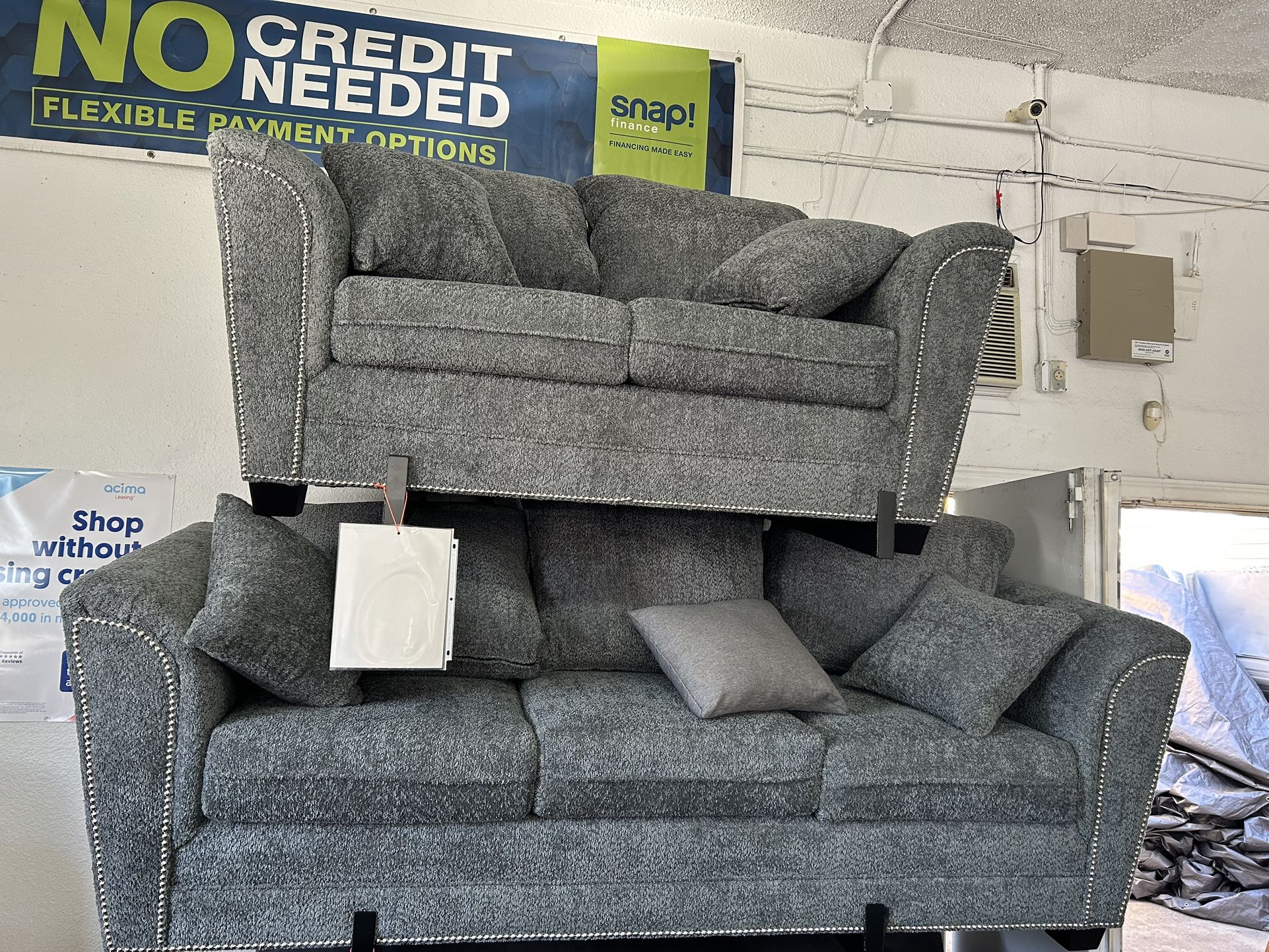 Sofa And Loveseat Set Custom Made / Financing Available 