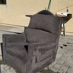 Grey/blue Recliner 