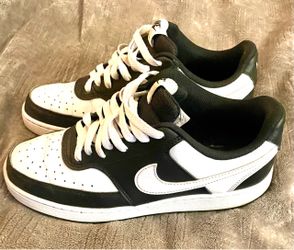 Men’s  Black and white Court Vision Nikes size 10