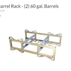 Barrel Rack - (2) 60 gal. Barrels