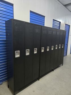 Solid metal lockers large size doors $220 each