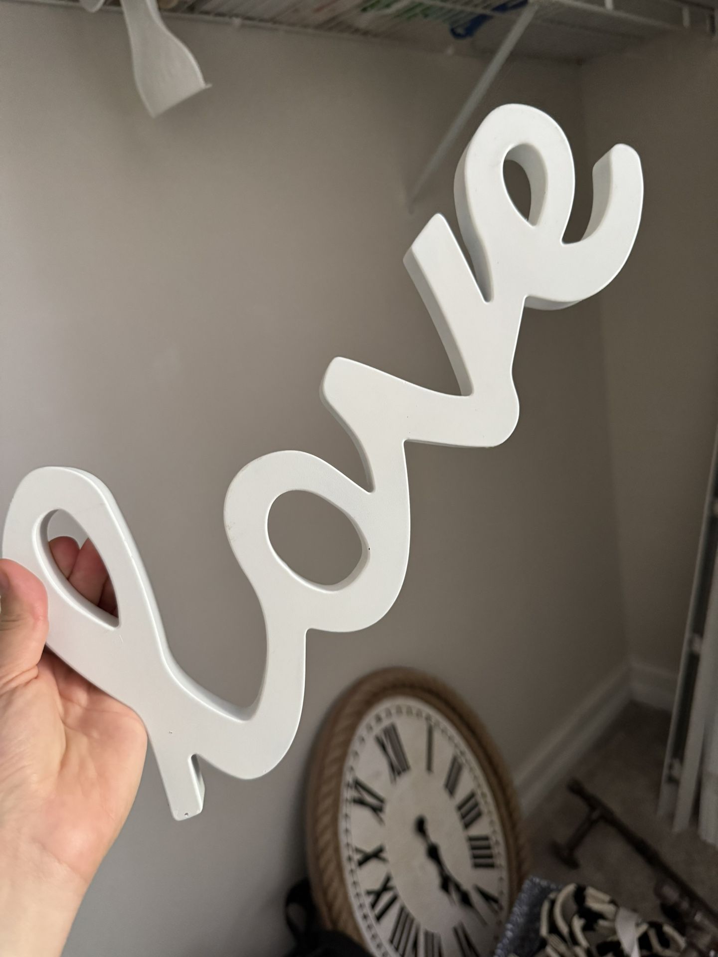 Wooden “Love” Sign