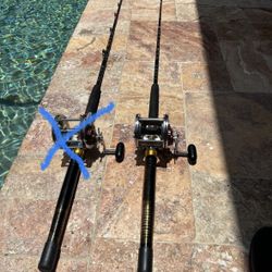 Penn Senator 114H (6/0) Big Game Reels Mated With 50# Strike Zone Roller Trolling Rod