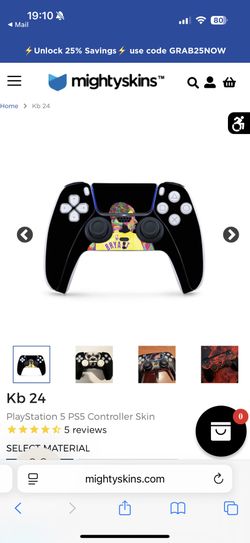 PS5 Controller Kobe Bryant Sticker Decal (new)