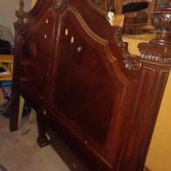 King Sized Bed With Mattresses. Still Good Condition. 