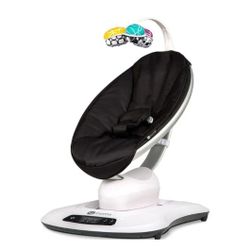 💥B1#4 $110 ‼️USED EXCELLENT CONDITION ‼️4moms mamaRoo 4 5 Unique Motions Bluetooth Enabled Multi-Motion Baby Swing - Black Classic