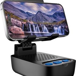 Cell Phone Stand with Wireless Bluetooth Speaker Punchy Bass & HD Stereo Sound 