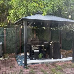 Gasebo Hardtop Galvanized Steel Outdoor Patio 10x10