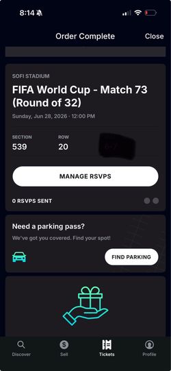 FIFA tickets 06/28/2026