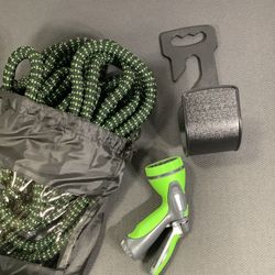  100 ft Expandable Garden Hose with 10 Function Sprays, Extra Strength Fabric