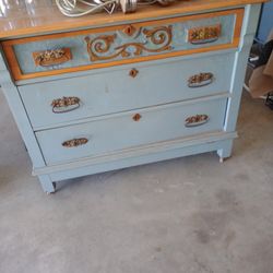 Gorgeous 50s Or 60s Vintage Dresser On Wheels Did I Say Gorgeous The Real Deal Only $250 Or Best Offer