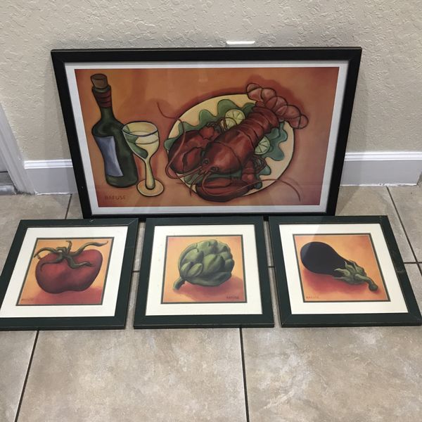 Kitchen Wall Art In Aged Frames For Miramar Fl Offerup Kitchen Wall Art In Aged Frames