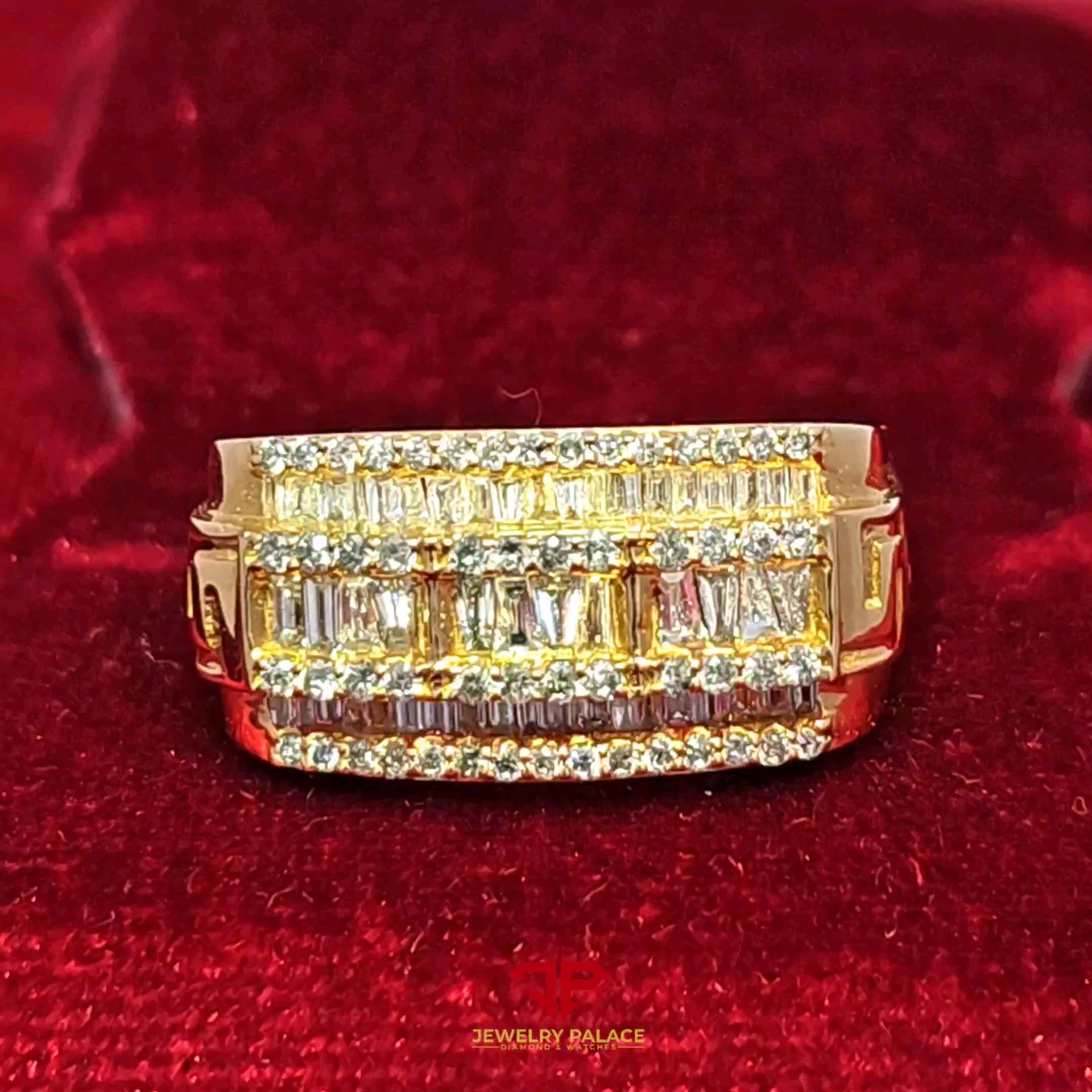 Elegant Gold Diamond Ring 14K Yellow Gold 2.00 ctw Diamond